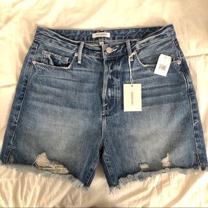 NWT Good American The Cut-Offs High Waisted Shorts